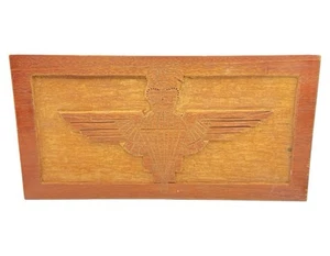 Post WW2 British Parachute Regiment Carved Wooden Regimental Panel - Picture 1 of 9