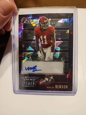 2024 LEAF Metal MALIK BENSON SP Rookie Auto 1/1! Hielo agrietado Oregon Ducks Foto 1 de 4