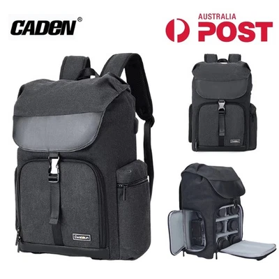 CADeN Camera Backpack Bag Rucksack For DSLR/SLR Mirrorless Nikon Sony Waterproof - Image 1 of 4