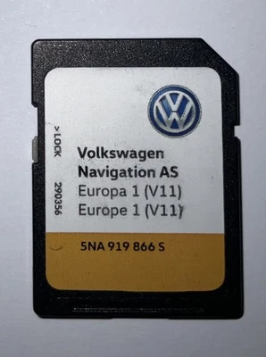 Genuine Volkswagen V11 Satellite Navigation SAT NAV SD Card 5NA 919 866 S - Image 1 of 3