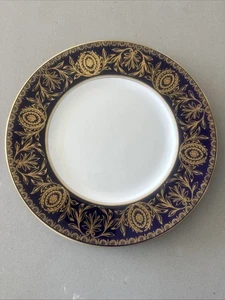 Royal Worcester Pompadour Blue and Gold Dinner Plate 10-1/2"  26cm - Bild 1 von 3