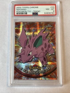 2000 TOPPS CHROME POKEMON NIDORINO TEKNO PSA 8 - Picture 1 of 2