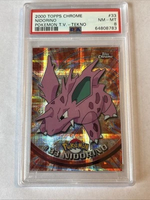 2000 TOPPS CHROME POKEMON NIDORINO TEKNO PSA 8 - Image 1 of 2