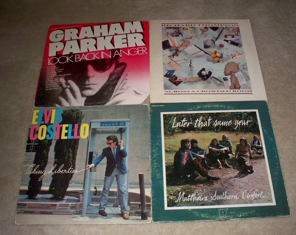 Vintage LPs  Graham Parker/Elvis Costello/Richard Thompson .... - Image 1 of 1