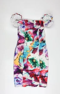 Gina Bacconi Women's Multicoloured Floral Bodycon Dress - Picture 1 of 12