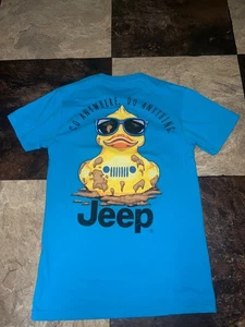 JEEP Jedco Unisex Uomo Small SM Vai Ovunque, Fai Qualsiasi cosa. T-shirt grafica - Foto 1 di 7