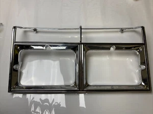New Dodge Diplomat RIGHT Chrome HEADLIGHT TRIM BEZELS OEM 87 Mopar 04074624 - Picture 1 of 4