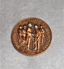 Médaille de bronze vintage 1783 Washington's Adieu to His Officiers Longines Wittnauer