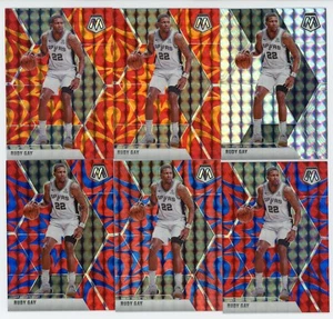 2019-20 Panini Mosaic  REACTIVE BLUE ORANGE  SILVER RUDY GAY 6 CARDS - Picture 1 of 1