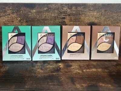 4 ALMAY Intense i-color Shadow Palette  2- 010 Browns, 2- 040 Greens - Image 1 of 4