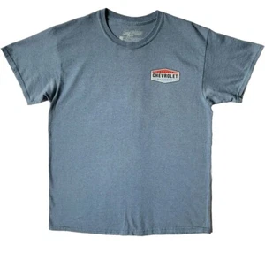 GM Chevrolet T Shirt Men's Large Blue Short Sleeve Crew American Classic  - Picture 1 of 14