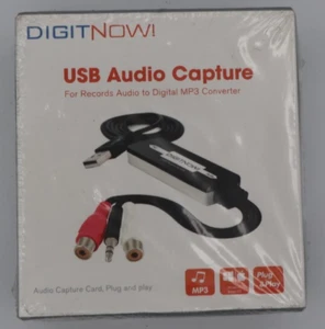 USB Audio Capture Card Grabber for Vinyl Cassette Tapes to Digital MP3 Converter - Picture 1 of 5