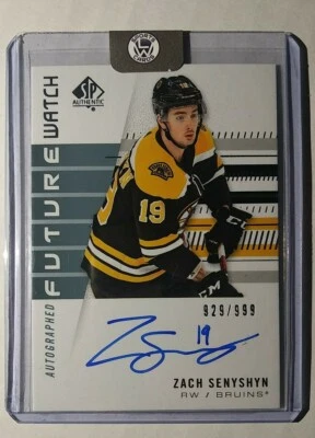 2019-20 UD SP Authentic Zach Senyshyn #168 Rookie Future Watch Auto 766/999 💎 - Image 1 of 2