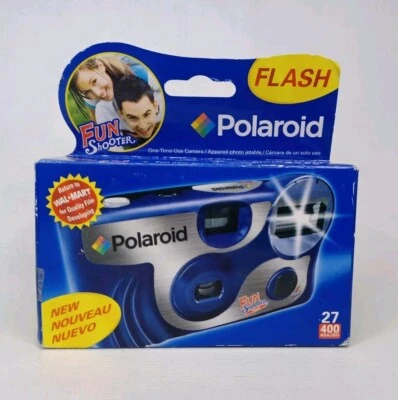 Polaroid Fun Shooter Flash 27 Exposure One Time Use Camera EXP 12/2007 Unopened - Image 1 of 4