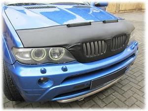 CAR HOOD BONNET BRA fit BMW X5 E53 1999-2006 NOSE FRONT End MASK BRA DE CAPOT - Imagen 1 de 4