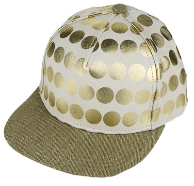 Flat Fitty Wiz Khalifa Gold Polka Dots Cap Hat, Gold - Image 1 of 4