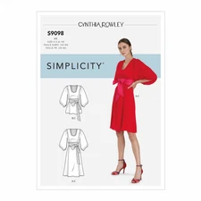 SIMPLICITY Sewing Patterns~9098 Misses Women Ladies Plus Dress+Top 6-14 or 16-24