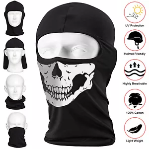 Skull Face Mask Skeleton Neck Scarf Fancy Dress Balaclava Ski Motorcycle Biker - Picture 1 of 1