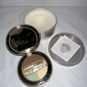 Versace Eye Shadow Trio Compact W/ Medusa Design Shimmer - Picture 1 of 5