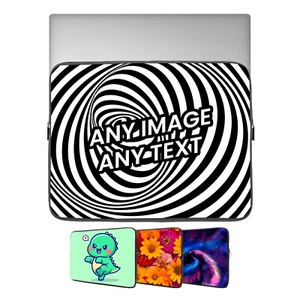 PERSONALISED Tablet Laptop Sleeve Case Bag Custom Design Photo Text Gift 16-17" - Picture 1 of 7