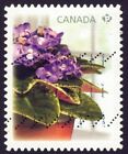 Canada sc#2378 African Violets: Picasso, Unit from Booklet Bk426, Used