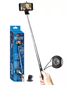 MP-12 Selfie Stick Monopod with Built-in Remote Shutter Release for iPhone 4 5 6 - Picture 1 of 6
