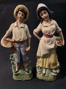 2 antike Vintage Schneider Grafenthal Deutsche Biskuit Figur Figuren - Bild 1 von 12