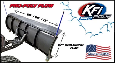Kit quitanieves KFI 66" UTV hoja de polietileno para Polaris General 1000 XP / XP4 2020-2026 Foto 1 de 4