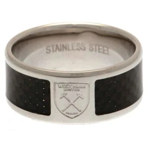 West Ham United FC Carbon Fibre Ring Medium - Brand New Official Merchandise - Picture 1 of 3