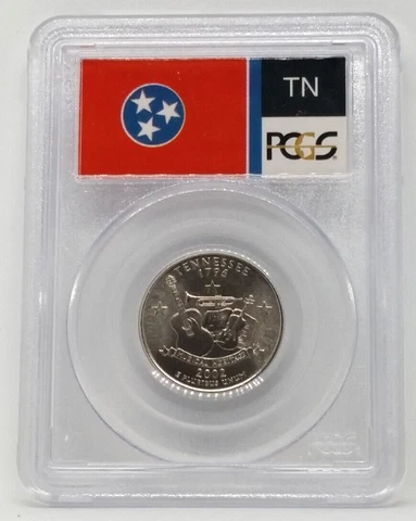 2002-D Tennessee State Quarter, 25c - PCGS MS67 Cover