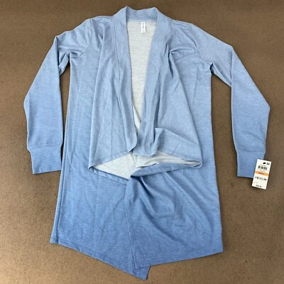 Cárdigan abierto Ideology para mujer talla pequeña azul teñido nuevo con etiquetas Foto 1 de 4