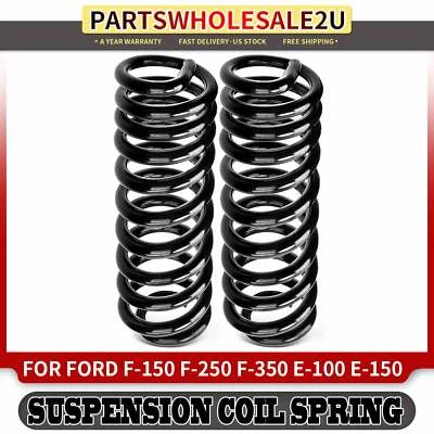 2x Muelles helicoidales de suspensión laterales delanteros para Ford F-150 F-250 F-350 E-100 Econoline Foto 1 de 4