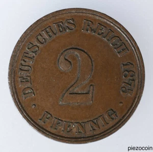 Germany Empire 2 Pfennig 1875A, Coin, Inv#B145 - Picture 1 of 2