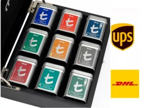 Dilmah Luxury Presenters, 9-Tea Variety Tins in a Wooden Case , Free Shipping - Picture 1 of 4