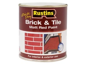 Rustins - Peinture rapide mat rouge pour briques et carrelages 250ml - Photo 1/1