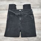 Old Navy Black Super Skinny Short Jeans Women's 10 Mid-Rise (944)