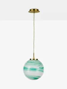 John Lewis + Matthew Williamson Planet Pendant Ceiling Light, Green RRP £95 - Picture 1 of 6