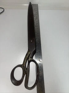 Vintage Dress Makers Shears Scissors 12" Forged Newark USA (100a) - Picture 1 of 6