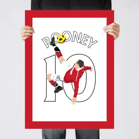 Wayne Rooney Bicycle Kick, 2011 Man. United Print/Poster/Wall-Art [Part 2/3] Cover