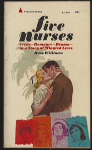 Five Nurses Rose Williams 1965 Vintage Paperback Nurse Romance - Bild 1 von 1