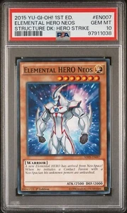 Yu-Gi-Oh! Elemental HERO Neos (SDHS-EN007) 1ª Edición PSA 10 Población 1 - Imagen 1 de 2