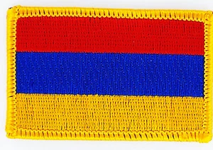 AUFNÄHER Patch FLAGGEN flagge Armenien flag Fahne 7x4.5cm - Bild 1 von 1