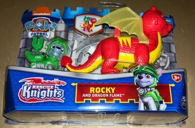 Spin Master Щенячий Патруль РОККИ С Драконом - ПЛАМЯ Спасательные Рыцари Nickelodeon НОВЫЙ - Изображение 1 из 4