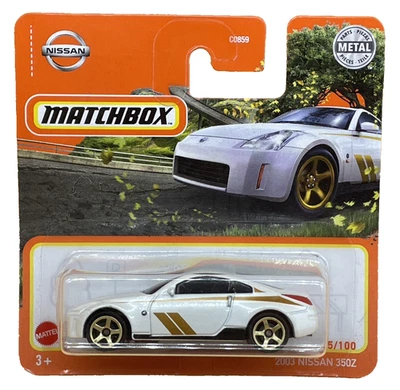 Matchbox Nissan 350Z - Rayas y aleaciones de oro blanco - Fundición 2003 - MBX 2022 80/8 Foto 1 de 4