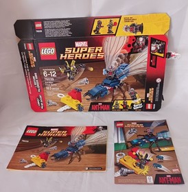 Lego 76039 Marvel Super Heroes Ant-Man Final Battle BOX Manual Comic Book Comple