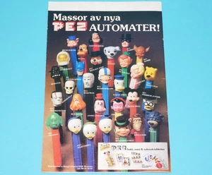 PEZ CANDY DISPENSER MAGAZINE ADVERT 1970s SCANDITOY SWEDEN - Picture 1 of 1