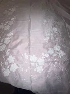 Vintage Sunham Bloomingdale’s Ethereal Sheer White Tischdecke 68x128” + 12 Servietten - Bild 1 von 13