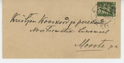 SUPERB 1933 VIJANDI-ESTONIA TO SWEDEN 2S PM RATE SMALL LETTER - Image 1 of 2