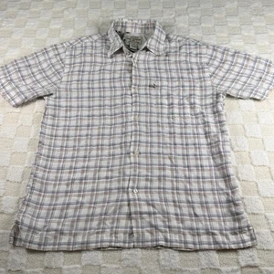 Polo Jeans Co. White Button Up Plaid Shirt Medium - Picture 1 of 9
