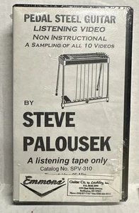 Pedal Stahl Gitarre Hören Nicht Anleitung Video Steve Palousek VHS-Kassette - Bild 1 von 2